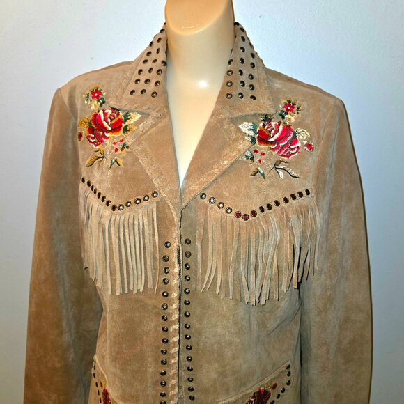 Ladies Western look Leather Saguaro West Jacket - Picture 10 of 16